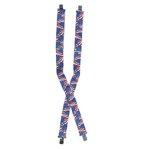 Patriotic American flag suspenders